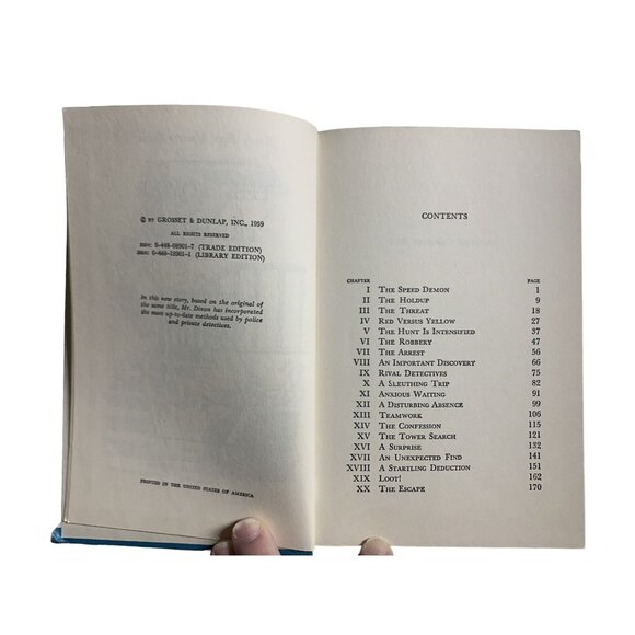 Hardy Boys Mystery Stories Lot #1 & #2 Tower Treasure, House on the Cliff HC - Picture 8 of 8